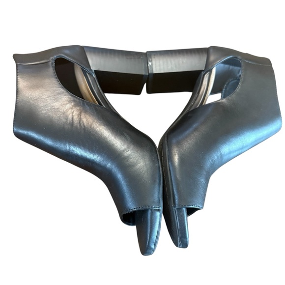 Giani Bernini Ariianna Memory Foam Peep Toe Block Heel Shooties Size 8 - Picture 7 of 10